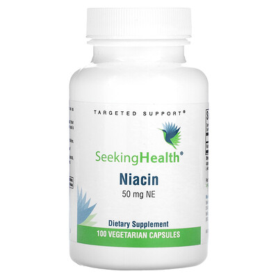 Seeking Health  Niacin  50 mg NE  100 Vegetarian Capsules