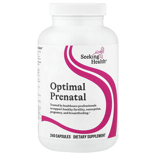Seeking Health, Suplemento prenatal óptimo, 240 cápsulas