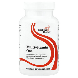 Seeking Health, Suplemento multivitamínico uno, 45 cápsulas