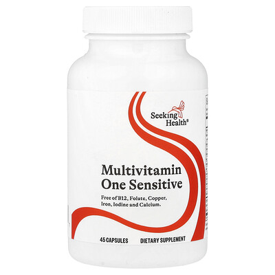 Seeking Health, Multivitamínico One Sensitive, 45 cápsulas