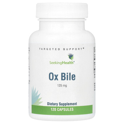 Seeking Health Ox Bile 125 mg 120 Capsules