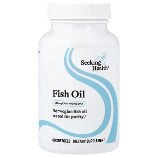Seeking Health, Aceite de pescado, 60 cápsulas blandas