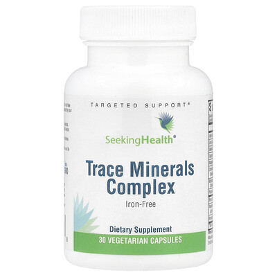 Seeking Health  Trace Minerals Complex  Iron-Free  30 Vegetarian Capsules