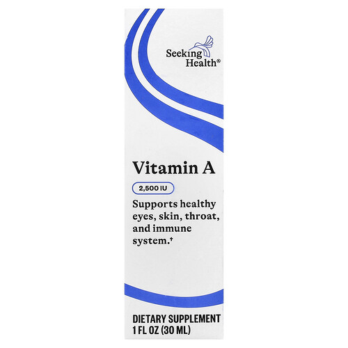 Seeking Health Vitamin A Drops, 750 mcg (2,500 IU), 1 fl oz (30 ml)
