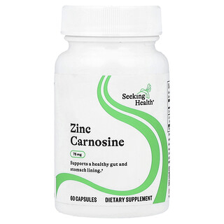 Seeking Health, Carnosina de zinc, 75 mg, 60 cápsulas