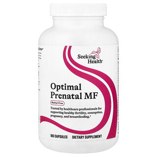 Seeking Health, Optimal Prenatal MF, 180 cápsulas