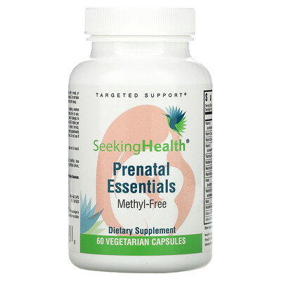 

Seeking Health Prenatal Essentials, без метила, 60 вегетарианских капсул