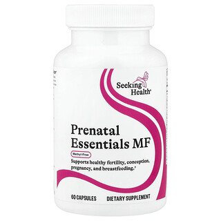 Seeking Health, Prenatal Essentials MF, bez metylu, 60 kapsúl