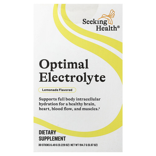 Seeking Health Optimal Electrolyte, Lemonade, 30 Sticks, 0.229 oz (6.49 g) Each