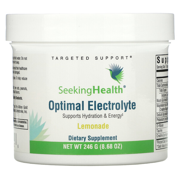 Seeking Health, Optimal Electrolyte, лимонад, 246 г (8,68 унции)