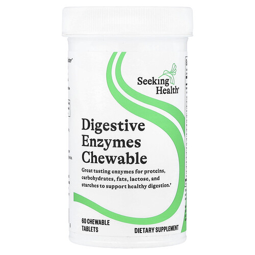 Seeking Health Digestive Enzymes Chewable, 60 Chewable Tablets
