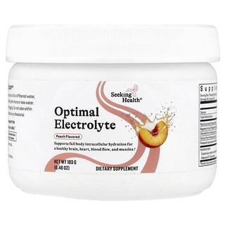 Seeking Health, Optimal Electrolyte, Peach, 183 g (6.46 oz)