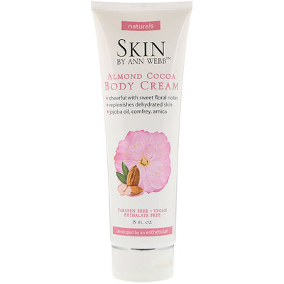 

Skin By Ann Webb Body Cream, Almond Cocoa, 8 fl oz