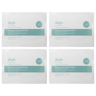 Skyn Iceland, Hydro Cool, Geles reafirmantes para el contorno de los ojos, 4 pares