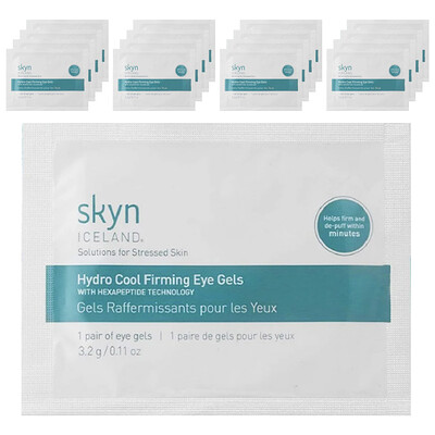 Skyn Iceland, Hydro Cool, Geles reafirmantes para el contorno de los ojos, 16 pares