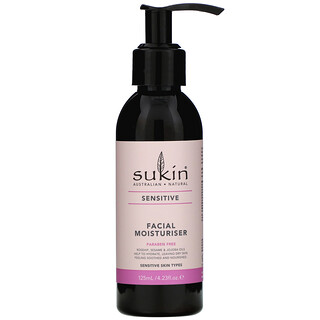 Sukin, Увлажняющее средство для лица, для чувствительной кожи, 125 мл (4,23 жидк. унции)