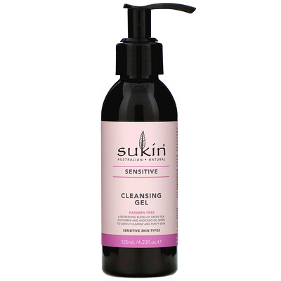 Купить Sukin Очищающий гель, для чувствительной кожи, 125 мл (4, 23 жидк. Унции)