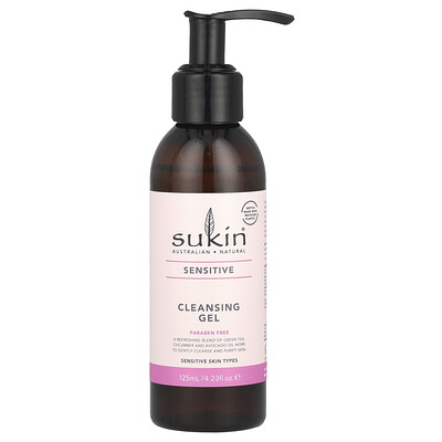 Product Image for Sukin, Cleansing Gel, Sensitive, 4.23 fl oz (125 ml)