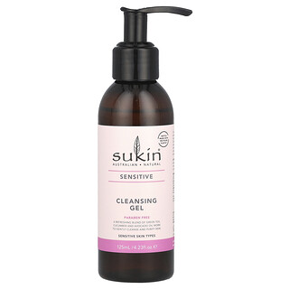 Sukin, Gel de limpieza, Piel sensible, 125 ml (4,23 oz. líq.)