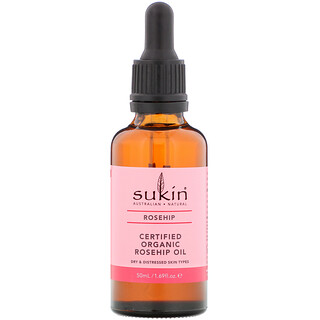 Sukin, Certified Organic Rosehip Oil, Rosehip, 1.69 fl oz (50 ml)