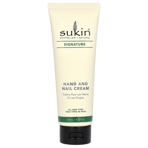 Photos - Cream / Lotion Sukin , Signature, Hand and Nail Cream, 4.23 fl oz  SKN-00242 (125 ml)