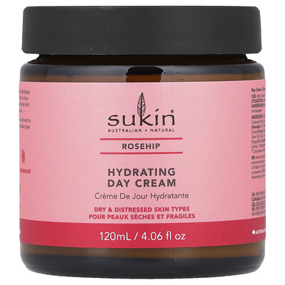 Sukin  Hydrating Day Cream  Rosehip  4.06 fl oz (120 ml)
