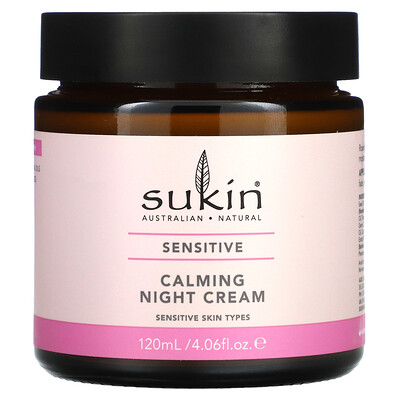 Sukin Успокаивающий ночной крем, для чувствительной кожи, 120мл (4,06жидк.унции)