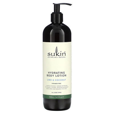 

Sukin Hydrating Body Lotion Lime & Coconut 16.91 fl oz (500 ml)