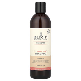 Sukin, Sampo Penambah Volume, Rambut Halus dan Lemas, 500 ml (16,91 ons cairan)