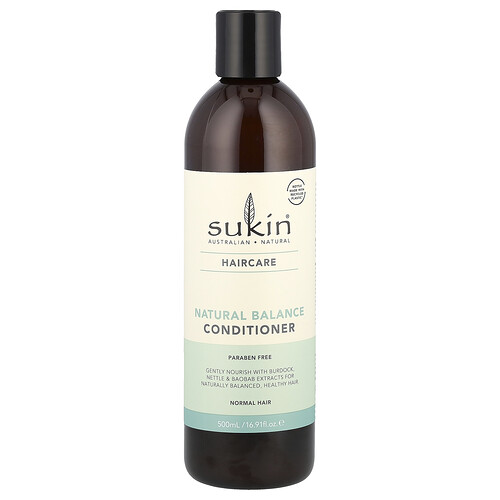 Sukin Natural Balance Conditioner, Normal Hair, 16.91 fl oz (500 ml)