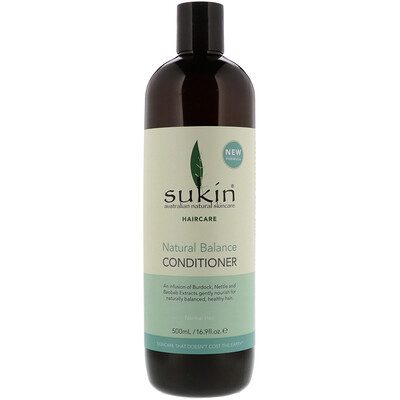 Sukin Natural Balance Conditioner, Normal Hair, 16.9 fl oz (500 ml)  - купить со скидкой