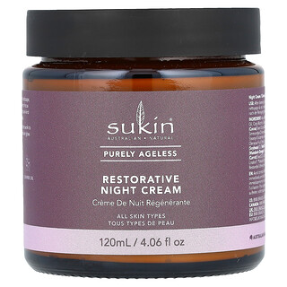 Sukin, Purely Ageless，修護晚霜，4.06 液量盎司（120 毫升）