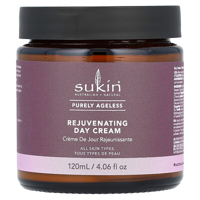 Sukin  Purely Ageless  Rejuvenating Day Cream  4.06 fl oz (120 ml)