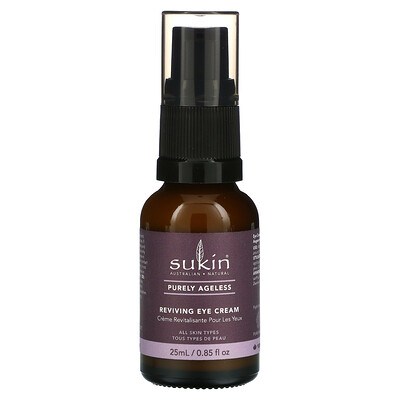 Sukin Purely Ageless, восстанавливающий крем для кожи вокруг глаз, 25 мл (0,85 жидк. Унции)