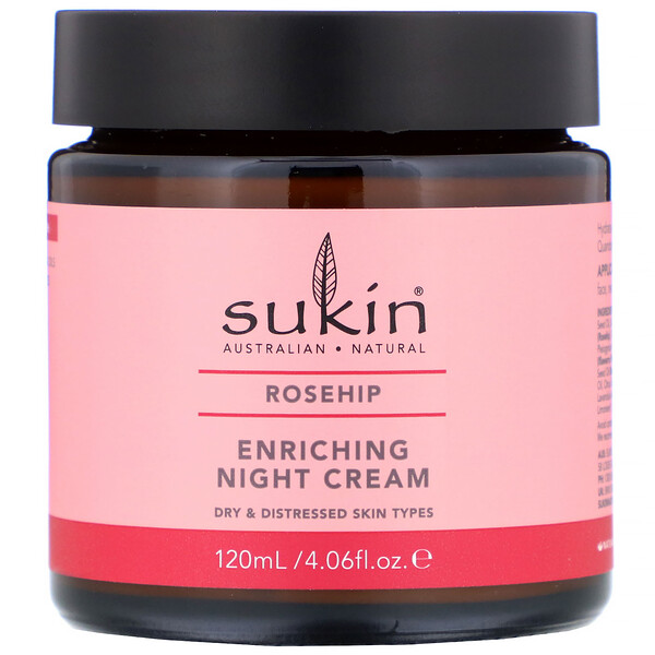 Enriching Night Cream, Rosehip, 4.06 fl oz (120 ml)