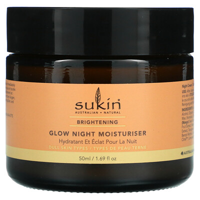 Купить Sukin Ночное увлажняющее средство для сияния кожи, осветляющее, 50 мл (1, 69 жидк. Унции)