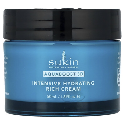 Sukin, AquaBoost 3D, Hyaluronic Acid Rich Night Cream, 1.69 fl oz (50 ml)