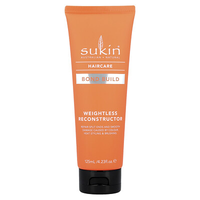Sukin, Cuidado del cabello, Bond Builder, Sérum reparador ligero, 125 ml (4,23 oz. líq.)