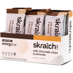 Отзывы о SKRATCH LABS, Anytime Energy Bar, Chocolate Chips & Almonds, 12 Bars, 1.80 oz (50 g) Each