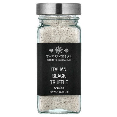 The Spice Lab, Italian Black Truffle, Sea Salt, 4 oz (113 g)