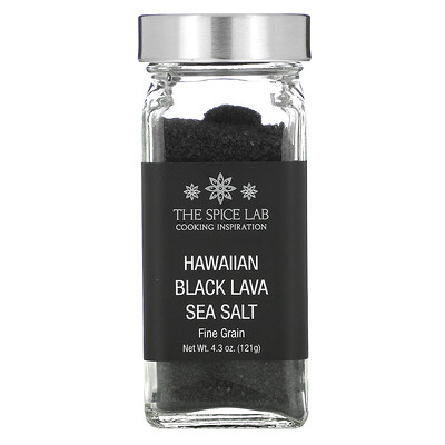 Купить The Spice Lab Гавайская морская соль с черной лавой, мелкое зерно, 121 г (4, 3 унции)