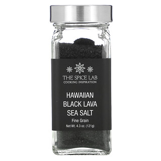 The Spice Lab, ハワイアンブラックラバ海塩、細粒、121g（4.3オンス）