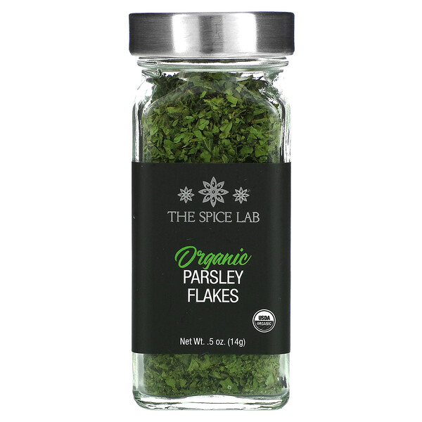 The Spice Lab, Organic Parsley Flakes, 0.5 oz (14 g)