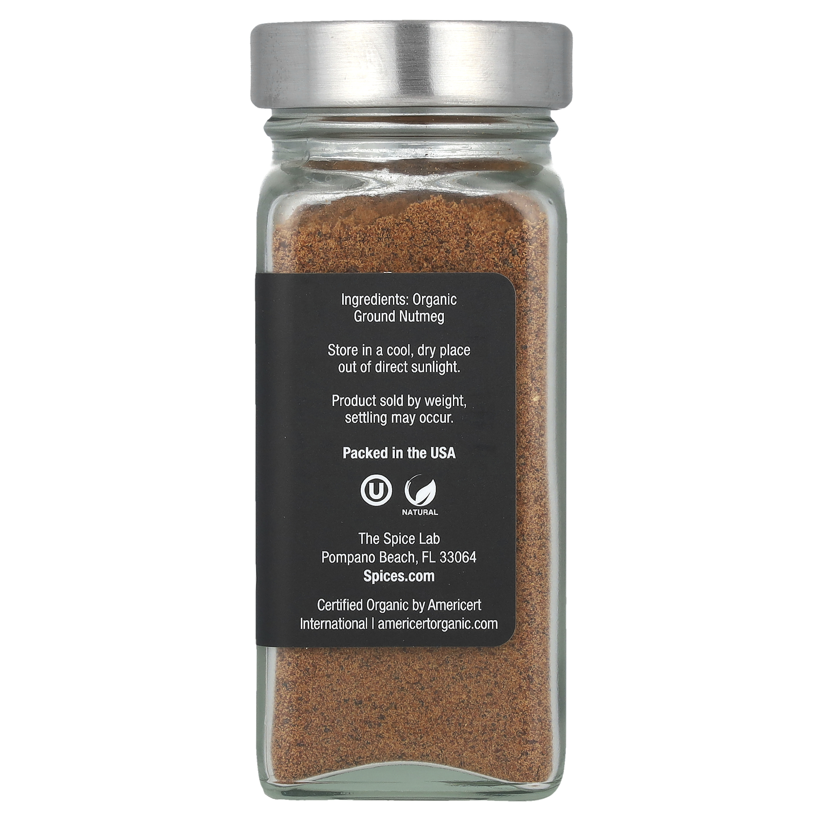 Nuez moscada molida orgánica, 2 oz (56 g) - Imagen 2 de 2