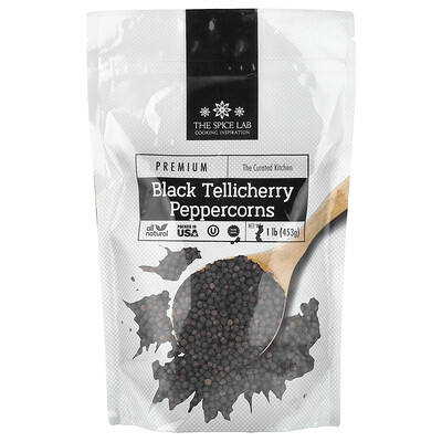 Product Image for The Spice Lab, Black Tellicherry Peppercorns, 1 lb (453 g)