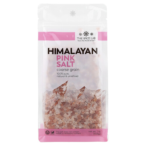 The Spice Lab, Himalayan Pink Salt, Coarse Grain, 1 lb (453 g)