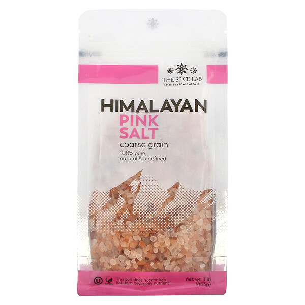 The Spice Lab, Himalayan Pink Salt, Coarse Grain, 16 oz