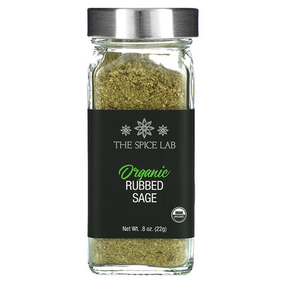 

The Spice Lab, Organic Rubbed Sage, 0.8 oz (22 g)