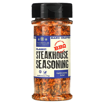 

The Spice Lab, Classic Steakhouse Seasoning, 6.2 oz (175 g)