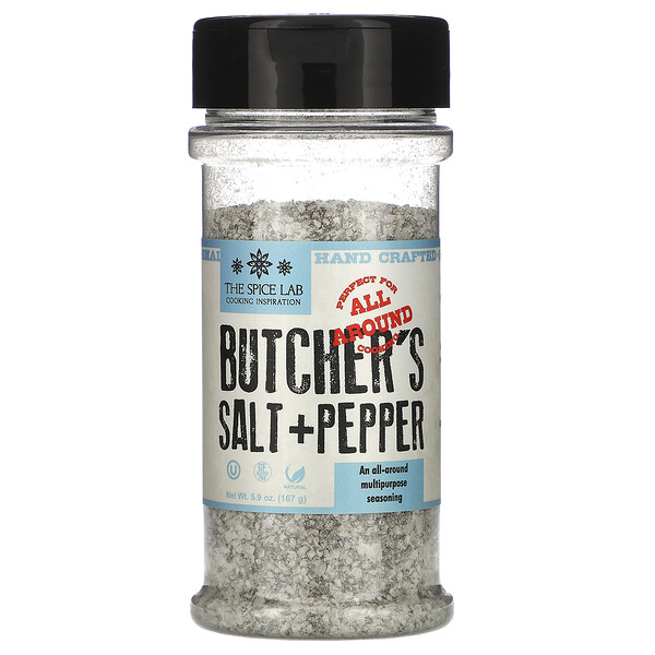 The Spice Lab, Butcher's Cut Salt & Pepper, 5.9 oz (167 g) iHerb